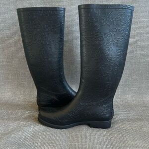 UGG Wilshire Tall Rain boots rubber upper and outsole size 8